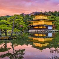 Japao quioto kinkaku ji templo do pavilhao dourado