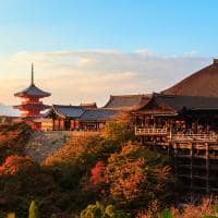 Kyoto templo kiyomizu outono