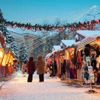 Christmas market in riga letonia