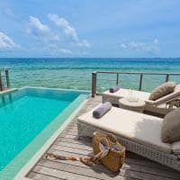 Dusit thani maldives accommodation two bedroom beach residence pool deckk