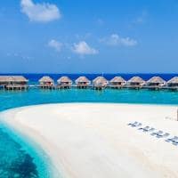 Dusit thani maldives aerial daytime