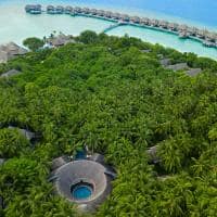 Dusit thani maldives island view aerial