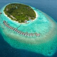 Dusit thani maldives view drone