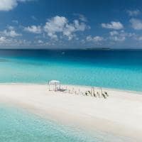 Dusit thani maldives wedding aerial
