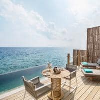 Intercontinental maldives one bedroom lagoon pool villa deck