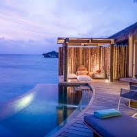 Intercontinental maldives overwater pool villa deck