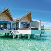 Kuredhivaru resort and spa overwater pool villa exterior