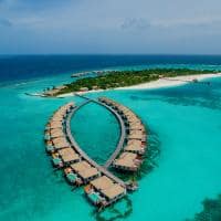 Maldivas noku water villa aerea