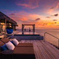 Maldivas velaa private island ocean pool house deck