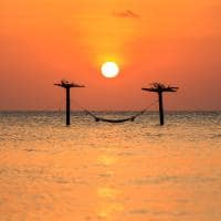 Pôr-do-sol no Anantara Dhigu, Maldivas