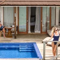Romantic water villa with pool f