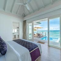 Siyam world maldivas ocean villa pool slide quarto