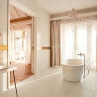 Sun siyam iru veli maldivas ocean villa with pool bathroon