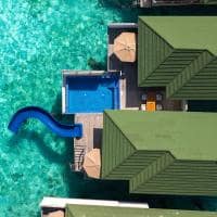 Two bedroom lagoon villa with pool slide b