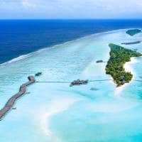 Vista aerea lux south ari atoll maldivas