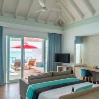 Water villa with pool slide d