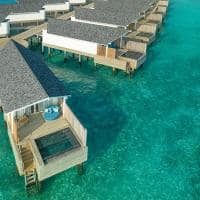 Water villas with pool aerial raaya by athosphere a