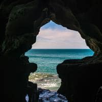A caverna de Hércules em Tangier, Marrocos.