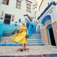 Marrocos chefchaouen mulher