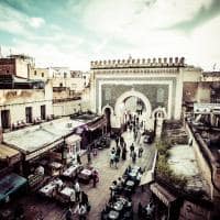 Vista geral de Fez, Marrocos.
