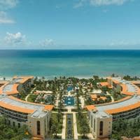 Beach unico riviera maya aerial view