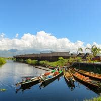 Viagem Myanmar barcos Lago Inle