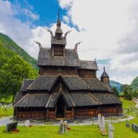Igreja de madeira de Borgund, em Loem, Noruega