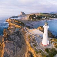Área do farol Castlepoint, em Wellington