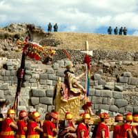 Peru festa sol inti raymi trono caminho