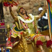 Peru festa sol inti raymi trono
