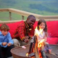 Quenia angama masai mara parque nacional fogueira