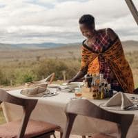 Quenia porini ol kinyei safari cottages refeicao