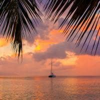 Pôr-do-sol em Seychelles