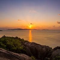 Pôr-do-sol no Six Senses Zil Pasyon, Seychelles