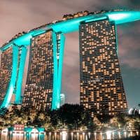 Singapura marina bay sands luzes