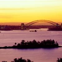 sunset sydney harbour nsw