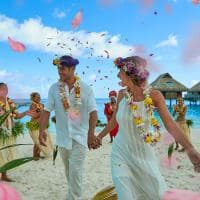 Casamento polinésio, Conrad Bora Bora Nui