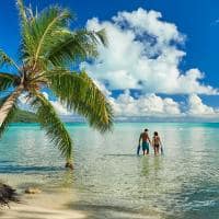 Casal em lua de mel no Conrad Bora Bora Nui