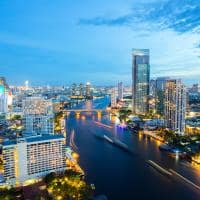 Vista aérea Bangkok, Tailândia