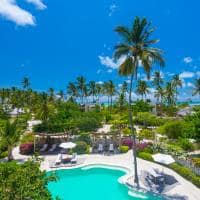 Zanzibar white sand luxury villas vista aerea