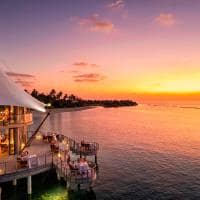 The nautilus maldives restaurante zeytoun por do sol