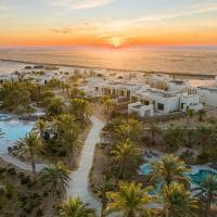 Anantara sahara tozeur resort drone sunrise hero