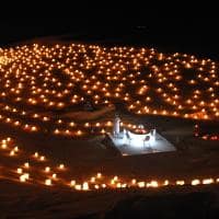 Jantar romântico no deserto - Tunísia.