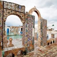 Terraço de Medina - Tunis, Tunísia.