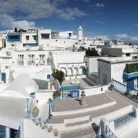 Vista de Sidi Bou Said - Tunísia.