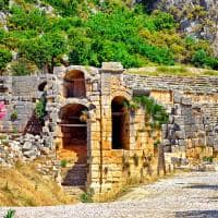 Atração turística, Ruínas Hierapolis, Pamukkale, Turquia Turismo