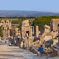 Ponto turístico, Ruínas antigas Éfeso, Viagem Turquia