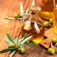 Olive oil and olive branch